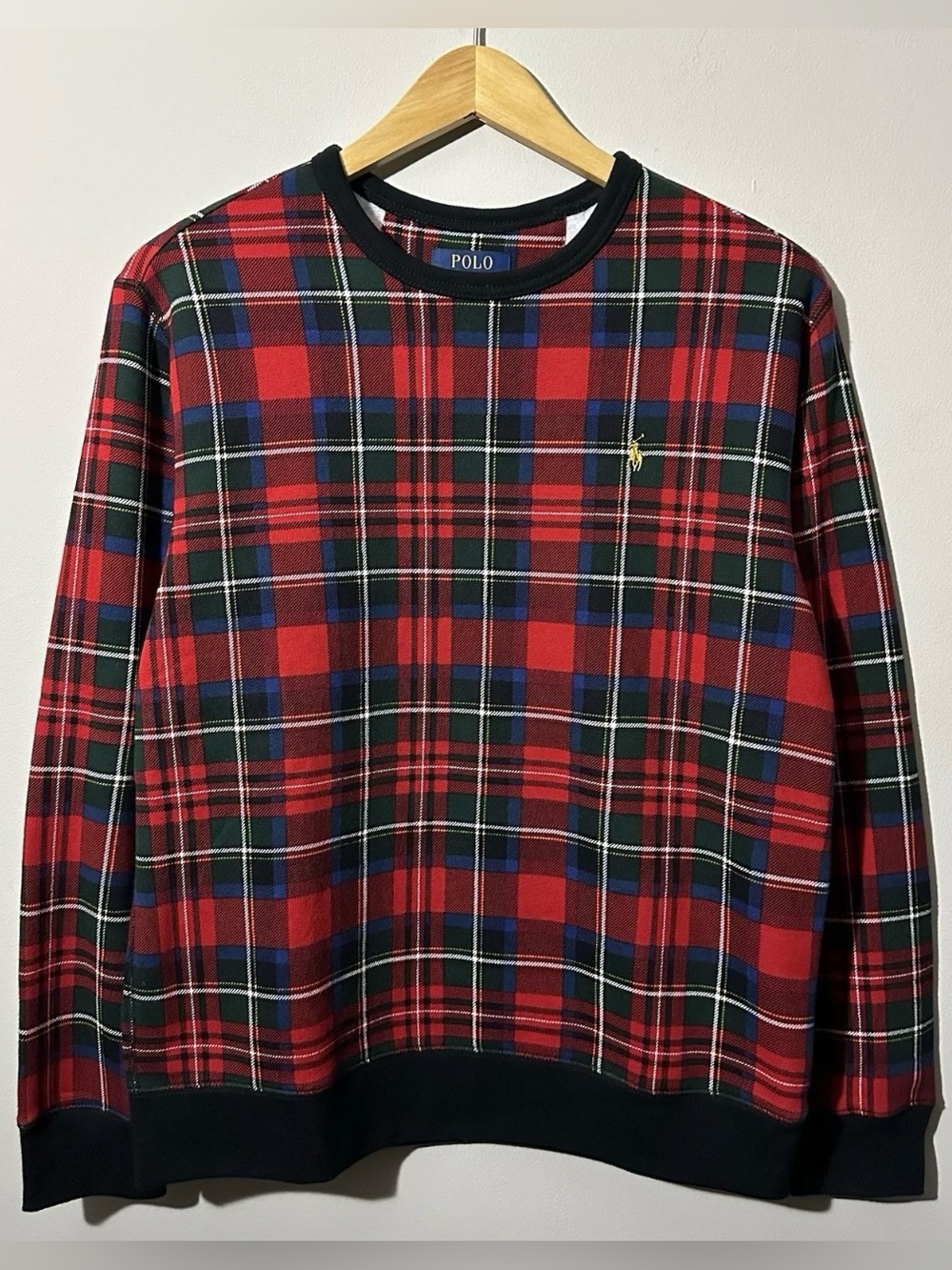 NEW Polo Ralph Lauren Tartan Plaid Sweater Youth Size XL (18-20) Christmas